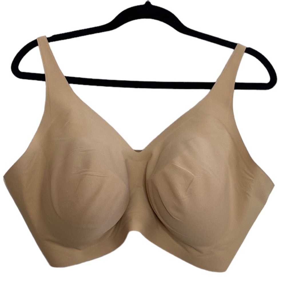 New Knix Revolution Bra XXXL++  42F 42G 42H Beige Warm Sand Wireless Support